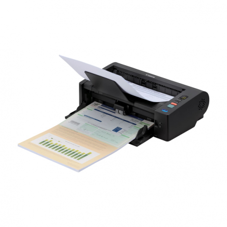 Canon imageFORMULA DR-M140II - Document scanner - Contact Image Sensor (CIS) - 216 x 356 mm - 600 dpi x 600 dpi - up to 80 ppm (mono)  /  up to 40 ppm (colour) - ADF (80 sheets) - up to 6000 scans per day - USB 2.0 - 0