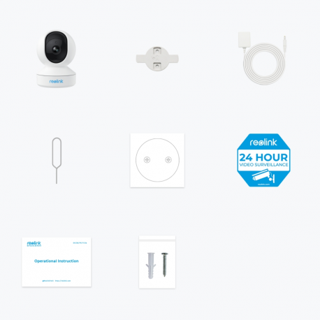 Reolink Super HD Camera E Series E320 Reolink PTZ 3 MP 4mm/F2.0 H.264 Micro SD, Max. 256 GB - 2