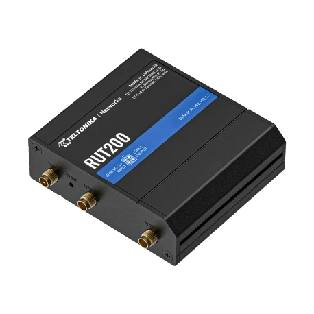 Teltonika RUT200 - Wireless router - WWAN 2.4 GHz - 4G, 2G, 3G - DIN rail mountable - 5