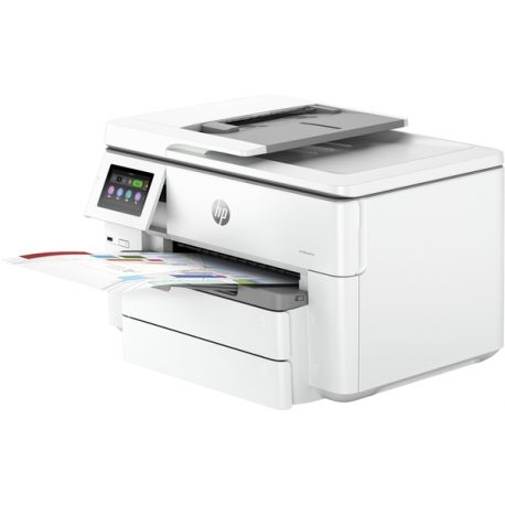 HP Officejet Pro 9730e Wide Format All-in-One - Multifunction printer - colour - ink-jet - A3 / Ledger (297 x 432 mm) (original) - A3 (media) - up to 18 ppm (copying) - up to 22 ppm (printing) - 250 sheets - USB 2.0, LAN, USB 2.0 host, Wi-Fi(ac), Bluetooth - cement - 7