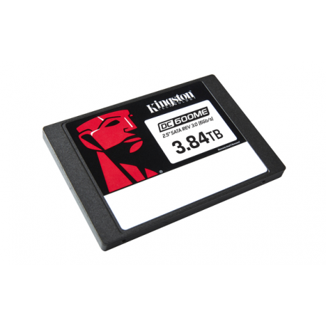 Kingston DC600ME - SSD - Enterprise, Mixed Use - encrypted - 3.84 TB - internal - 2.5" - SATA 6Gb / s - 256-bit AES - TCG Opal Encryption 2.0 - 2