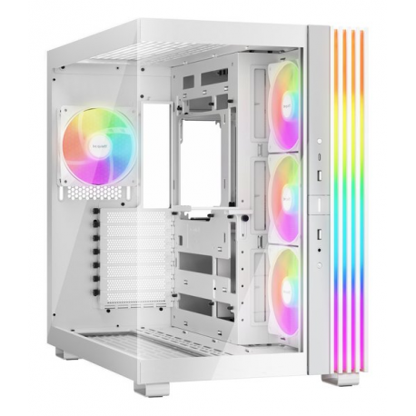 be quiet! Light Base 600 LX - Midi-tower - ATX - windowed side panel (glass) - no power supply (ATX / PS/2) - white - USB/Audio - 0
