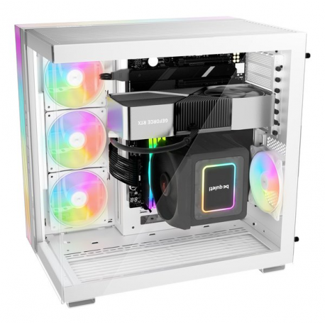 be quiet! Light Base 600 LX - Midi-tower - ATX - windowed side panel (glass) - no power supply (ATX / PS/2) - white - USB/Audio - 2