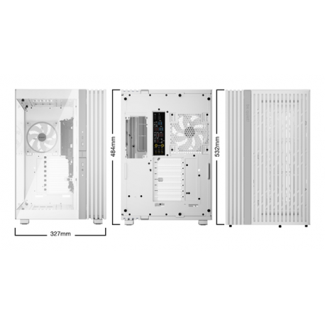 be quiet! Light Base 900 FX - FT - extended ATX - windowed side panel (glass) - no power supply (ATX / PS/2) - white - USB/Audio - 8