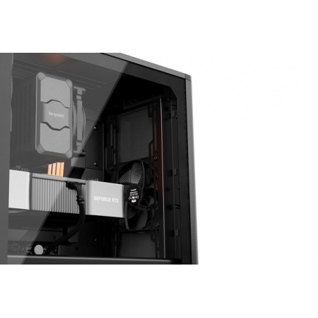 be quiet! Pure Base 501 Airflow Window - Midi-tower - ATX - windowed side panel (tempered glass) - no power supply (ATX / PS/2) - black - USB/Audio - 4