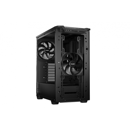 be quiet! Pure Base 501 Airflow Window - Midi-tower - ATX - windowed side panel (tempered glass) - no power supply (ATX / PS/2) - black - USB/Audio - 7
