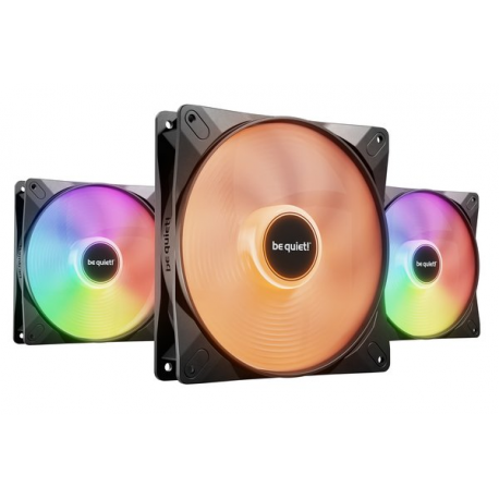 be quiet! Light Wings LX - Case fan - PWM - 140 mm - black (pack of 3) - 0