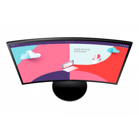 Samsung S27C364EAU - S36C Series - LED monitor - curved - 27" - 1920 x 1080 Full HD (1080p) @ 75 Hz - VA - 250 cd / m² - 3000:1 - 4 ms - HDMI, VGA - black - 5