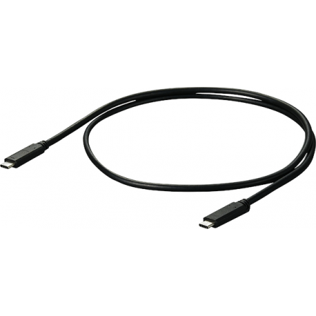1M USB-C TO USB-C CABLE BLACK - 0