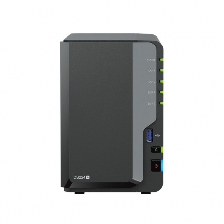 Synology Disk Station DS224+ - NAS server - RAID RAID 0, 1, JBOD - RAM 2 GB - Gigabit Ethernet - iSCSI support - 0