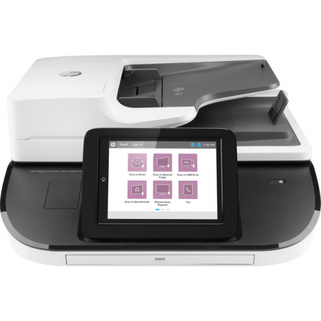 HP Digital Sender Flow 8500 fn2 - Document scanner - flatbed: CCD / ADF: CIS - Duplex - 216 x 864 mm - 600 dpi - up to 100 ppm (mono) / up to 100 ppm (colour) - ADF (150 sheets) - up to 10000 scans per day - USB 2.0, Gigabit LAN, USB 2.0 (Host) - 0