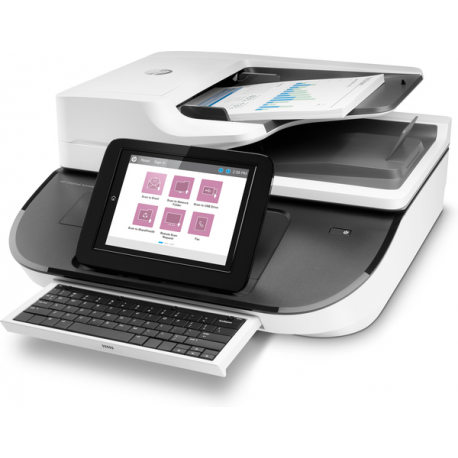 HP Digital Sender Flow 8500 fn2 - Document scanner - flatbed: CCD / ADF: CIS - Duplex - 216 x 864 mm - 600 dpi - up to 100 ppm (mono) / up to 100 ppm (colour) - ADF (150 sheets) - up to 10000 scans per day - USB 2.0, Gigabit LAN, USB 2.0 (Host) - 11