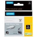 DYMO IND - Adhesive - black on white - Roll (0.6 cm x 1.5 m) 1 roll(s) tubing label cartridge - for Rhino 4200, 4200 Kit, 5200, 5200 Hard Case Kit