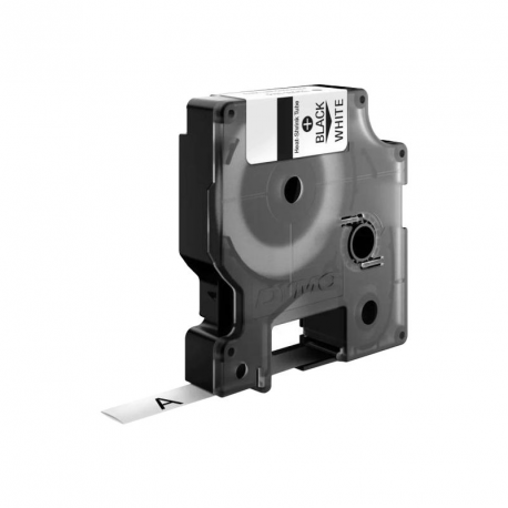DYMO IND - Adhesive - black on white - Roll (0.6 cm x 1.5 m) 1 roll(s) tubing label cartridge - for Rhino 4200, 4200 Kit, 5200, 5200 Hard Case Kit - 1