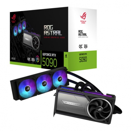 ASUS ROG Astral LC GeForce RTX 5090 32GB - Graphics card - GeForce RTX 5090 - 32 GB GDDR7 - PCI Express 5.0 - 2 x HDMI, 3 x DisplayPort - 0