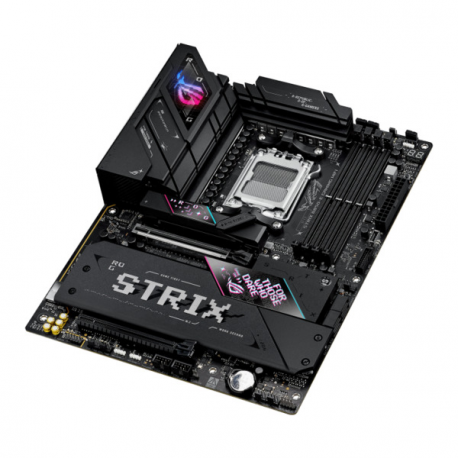ASUS ROG STRIX B850-E GAMING WIFI - Motherboard - ATX - Socket AM5 - AMD B850 Chipset - USB-C 3.2 Gen 2x2, USB-C 3.2 Gen2, USB 3.2 Gen 2, USB 3.2 Gen 1 - 2.5 Gigabit LAN, Wi-Fi 7, Bluetooth - onboard graphics (CPU required) - HD Audio (8-channel) - 6