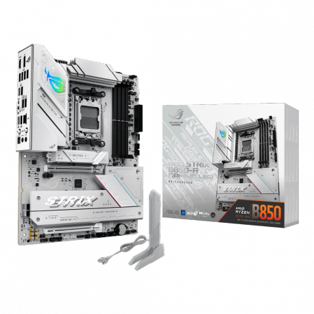 ASUS ROG STRIX B850-A GAMING WIFI - Motherboard - ATX - Socket AM5 - AMD B850 Chipset - USB-C 3.2 Gen 2x2, USB-C 3.2 Gen2, USB 3.2 Gen 2, USB 3.2 Gen 1 - 2.5 Gigabit LAN, Wi-Fi 7, Bluetooth - onboard graphics (CPU required) - HD Audio (8-channel) - 23