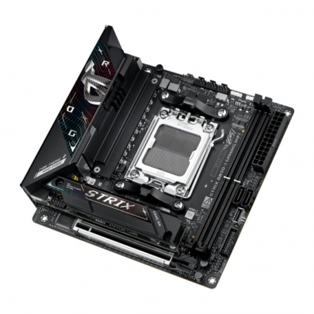 ASUS ROG STRIX B850-I GAMING WIFI - Motherboard - mini ITX - Socket AM5 - AMD B850 Chipset - USB-C 3.2 Gen 2x2, USB-C 3.2 Gen2, USB 3.2 Gen 2, USB 3.2 Gen 1 - 2.5 Gigabit LAN, Wi-Fi 7, Bluetooth - onboard graphics (CPU required) - HD Audio (8-channel) - 4