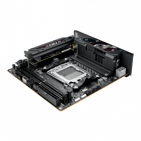 ASUS ROG STRIX B850-I GAMING WIFI - Motherboard - mini ITX - Socket AM5 - AMD B850 Chipset - USB-C 3.2 Gen 2x2, USB-C 3.2 Gen2, USB 3.2 Gen 2, USB 3.2 Gen 1 - 2.5 Gigabit LAN, Wi-Fi 7, Bluetooth - onboard graphics (CPU required) - HD Audio (8-channel) - 12