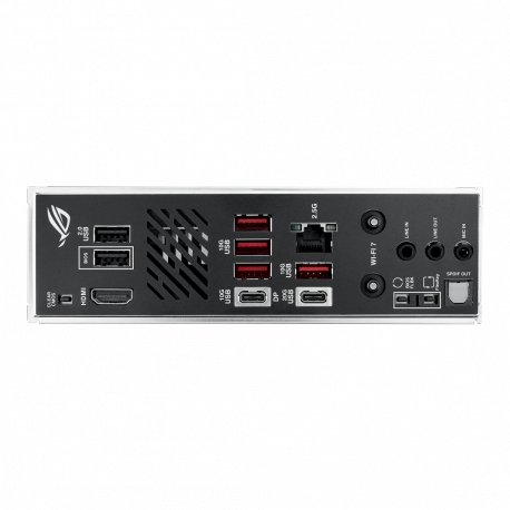 ASUS ROG STRIX B850-I GAMING WIFI - Motherboard - mini ITX - Socket AM5 - AMD B850 Chipset - USB-C 3.2 Gen 2x2, USB-C 3.2 Gen2, USB 3.2 Gen 2, USB 3.2 Gen 1 - 2.5 Gigabit LAN, Wi-Fi 7, Bluetooth - onboard graphics (CPU required) - HD Audio (8-channel) - 17