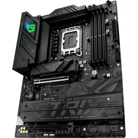 ASUS ROG STRIX B860-F GAMING WIFI - Motherboard - ATX - LGA1851 Socket - B860 Chipset - USB4, USB 3.2 Gen 2, USB-C 3.2 Gen 2x2, USB 3.2 Gen 1 - Wi-Fi 7, 2.5 Gigabit LAN, Bluetooth - onboard graphics (CPU required) - HD Audio (8-channel) - 2