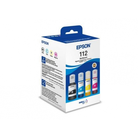 Epson 112 Multipack - 4-pack - black, yellow, cyan, magenta - original - hanging box - ink refill - 1