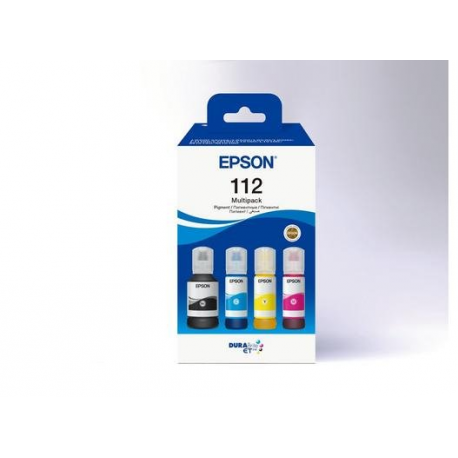 Epson 112 Multipack - 4-pack - black, yellow, cyan, magenta - original - hanging box - ink refill - 2