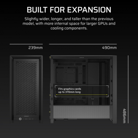 CORSAIR FRAME 4000D RS Mid-Tower Black case