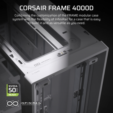 CORSAIR FRAME 4000D RS Mid-Tower White