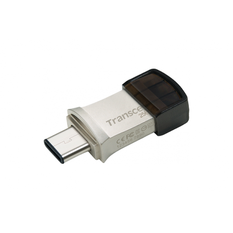 Transcend JetFlash 890 - USB flash drive - 256 GB - USB 3.1 Gen 1 / USB-C - silver - 1