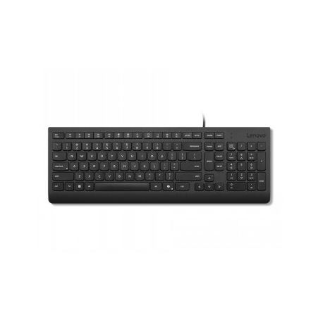 Lenovo Essential - Keyboard - USB - QWERTY - Nordic - black - brown box - 0