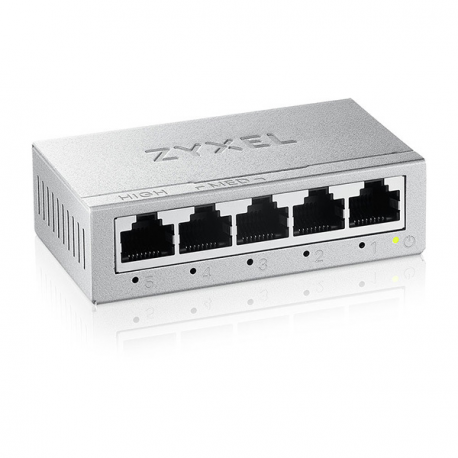 Zyxel GS-100 series GS-105B - Version 5 - switch - unmanaged - 5 x 10/100/1000 - desktop, wall-mountable - 1