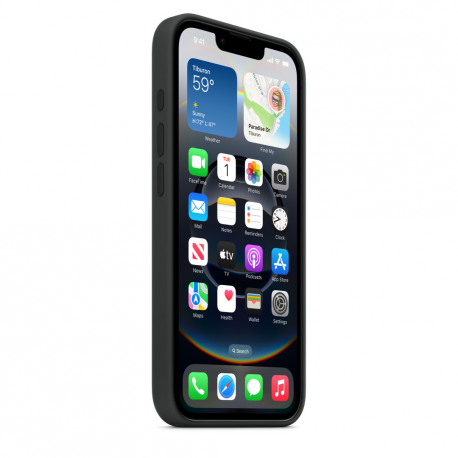 Apple - Back cover for mobile phone - silicone - black - for iPhone 16e - 2