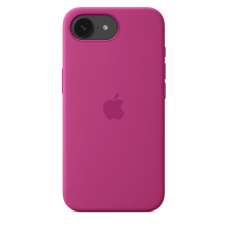 Apple - Back cover for mobile phone - silicone - Fuchsia - for iPhone 16e - 1