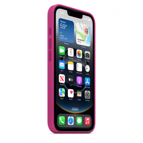 Apple - Back cover for mobile phone - silicone - Fuchsia - for iPhone 16e - 2