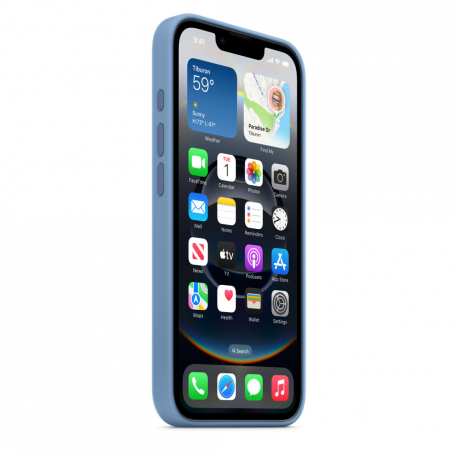 Apple - Back cover for mobile phone - silicone - winter blue - for iPhone 16e - 2