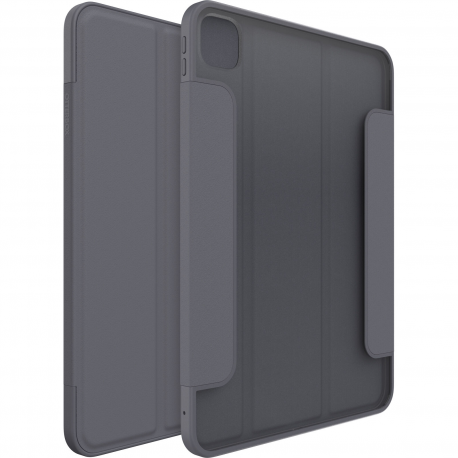 OtterBox Symmetry Series - Flip cover for tablet - polycarbonate, synthetic rubber - thunderstorm (clear/dark grey) - for Apple 11-inch iPad Pro M4 Wi-Fi, M4 Wi-Fi + Cellular - 0