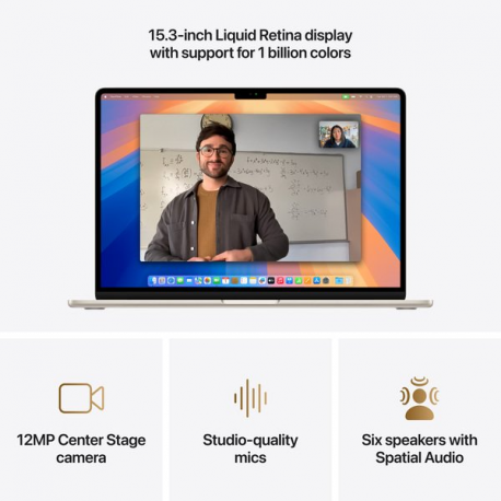 Apple MacBook Air - M4 - Apple M4 10-core - 24 GB RAM - 512 GB SSD - 15.3" IPS 2880 x 1864 (WQXGA+) - Wi-Fi 6E, Bluetooth - starlight - kbd: Swedish / Finnish - 4
