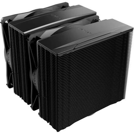 be quiet! Pure Rock Pro 3 - Processor cooler - (for: LGA1150, LGA1151, LGA1155, LGA1200, LGA1700, LGA1851, AM4, AM5) - copper base and nickel plated aluminium fins - 120 mm - black - 1