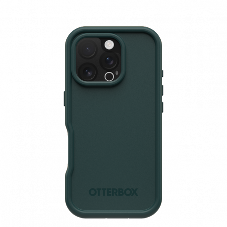 OtterBox FRE - Protective waterproof case for mobile phone - MagSafe compatibility - polycarbonate layer, thermoplastic elastomer (TPE) - sagebrush (green) - for Apple iPhone 16 Pro - 0