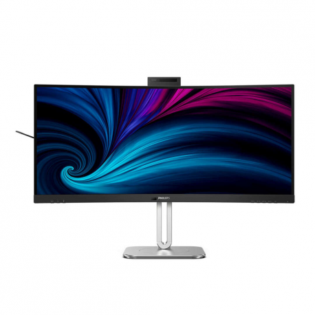 Philips 34B2U6603CH - 6000 Series - LED monitor - curved - 34" - 3440 x 1440 WQHD @ 120 Hz - VA - 550 cd/m² - 4000:1 - DisplayHDR 400 - 4 ms - Thunderbolt 4, 2xHDMI, DisplayPort - speakers - charcoal - 0