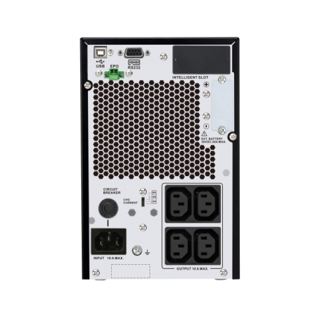 APC Easy UPS On-Line - UPS - tower, extended runtime - AC 220 / 230 / 240 V - 900 Watt - 1000 VA - 1-phase - Lead Acid - USB, serial - output connectors: 4 - Europe - black, RAL 7010 - 2