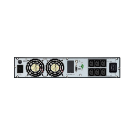 APC Easy UPS On-Line - UPS (rack-mountable) - 6x IEC C13 + 1x IEC C19 outlets, intelligent card slot, LCD, with rail kit - AC 230 V - 2700 Watt - 3000 VA - RS-232, USB - output connectors: 7 - 2U - 1.5 m cord - RAL 7010, black - 1
