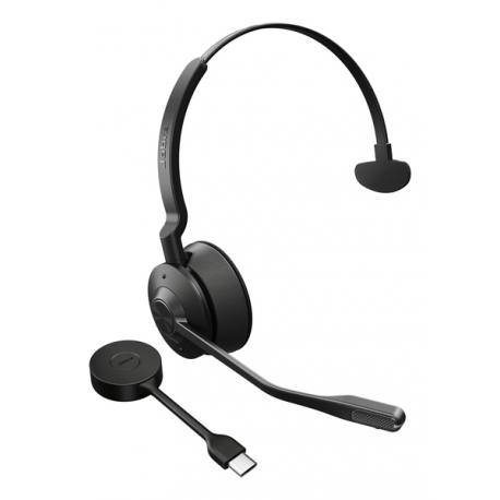 Jabra Engage 55 SE Mono - Headset - on-ear - DECT - wireless - USB-C via DECT adapter - UC certified - 2