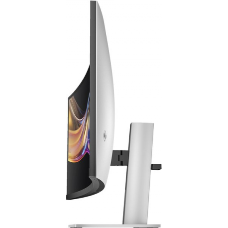 HP 738pu - Series 7 Pro - LED monitor - curved - 38" (37.52" viewable) - 3840 x 1600 WQHD+ @ 60 Hz - IPS Black - 400 cd/m² - 2000:1 - DisplayHDR 400 - 5 ms - Thunderbolt 4, HDMI, DisplayPort, USB-C - speakers - black, silver - 3