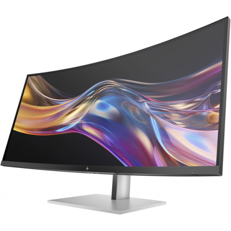 HP 738pu - Series 7 Pro - LED monitor - curved - 38" (37.52" viewable) - 3840 x 1600 WQHD+ @ 60 Hz - IPS Black - 400 cd/m² - 2000:1 - DisplayHDR 400 - 5 ms - Thunderbolt 4, HDMI, DisplayPort, USB-C - speakers - black, silver - 5
