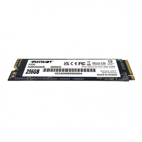 Patriot P320 - SSD - 256 GB - internal - M.2 2280 - PCIe 3.0 x4 (NVMe) - 1