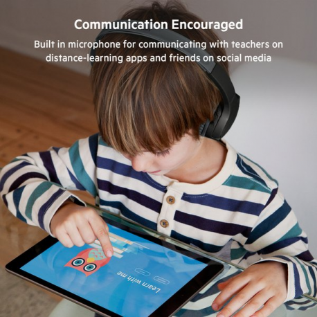 Belkin SoundForm Mini - Headphones with mic - on-ear - Bluetooth - wireless, wired - 3.5 mm jack - black - 4