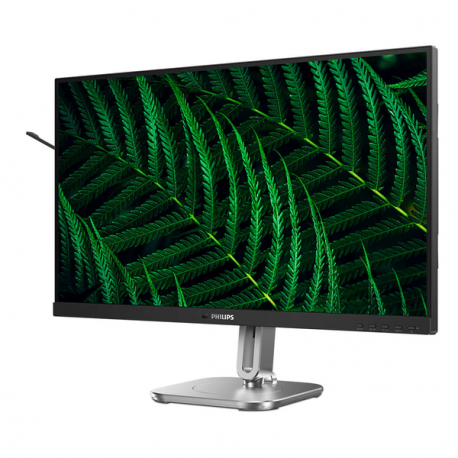 Philips 27B2G5200 - LED monitor - 27" - 1920 x 1080 Full HD (1080p) @ 100 Hz - IPS - 1500:1 - HDMI, VGA, DisplayPort - speakers - charcoal, silver - 6
