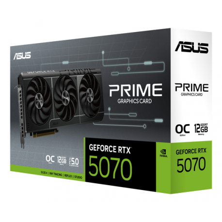 ASUS PRIME GeForce RTX 5070 12GB - OC Edition - graphics card - GeForce RTX 5070 - 12 GB GDDR7 - PCI Express 5.0 - 3 x DisplayPort, HDMI - 6